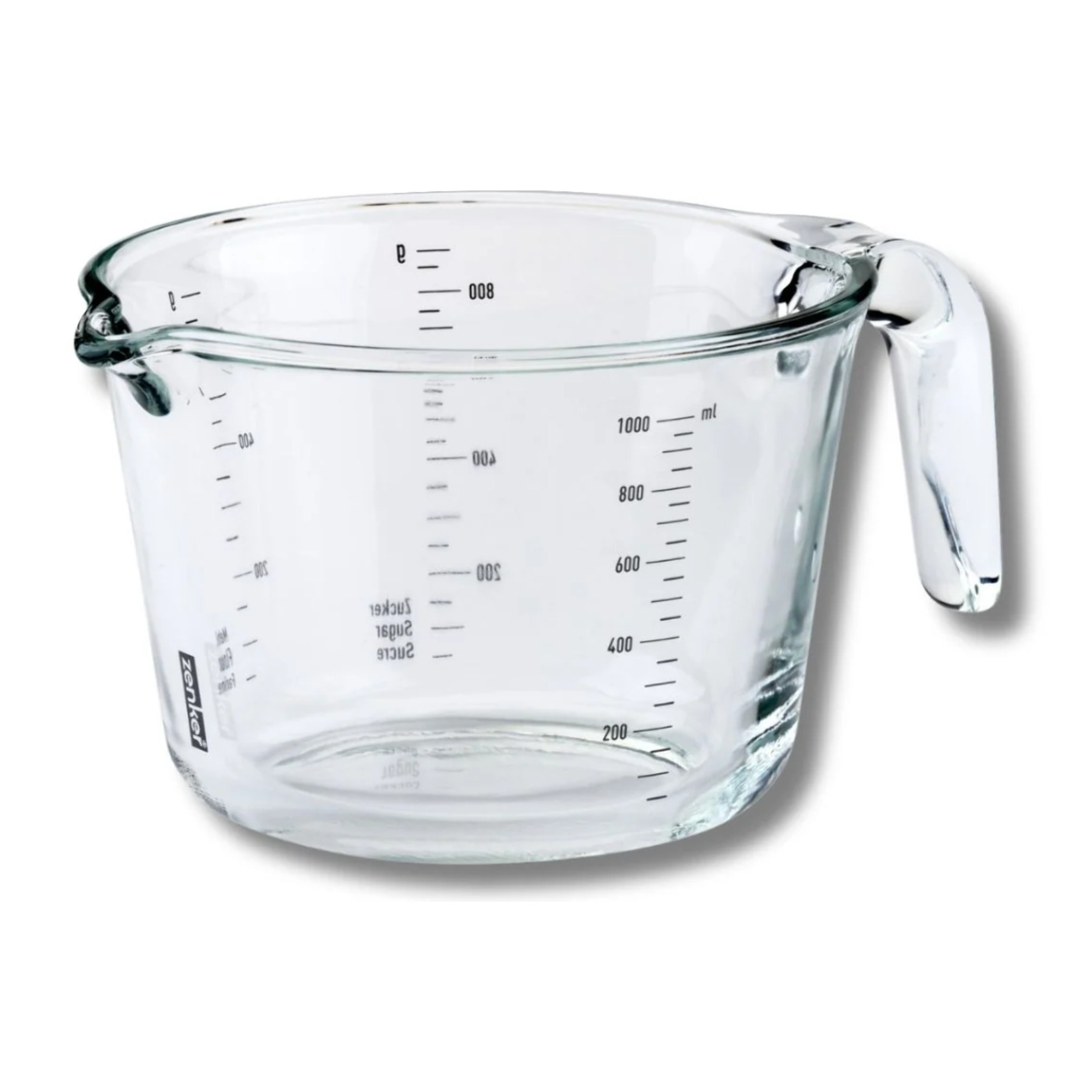 Verre mesureur en verre 1 L Zenker