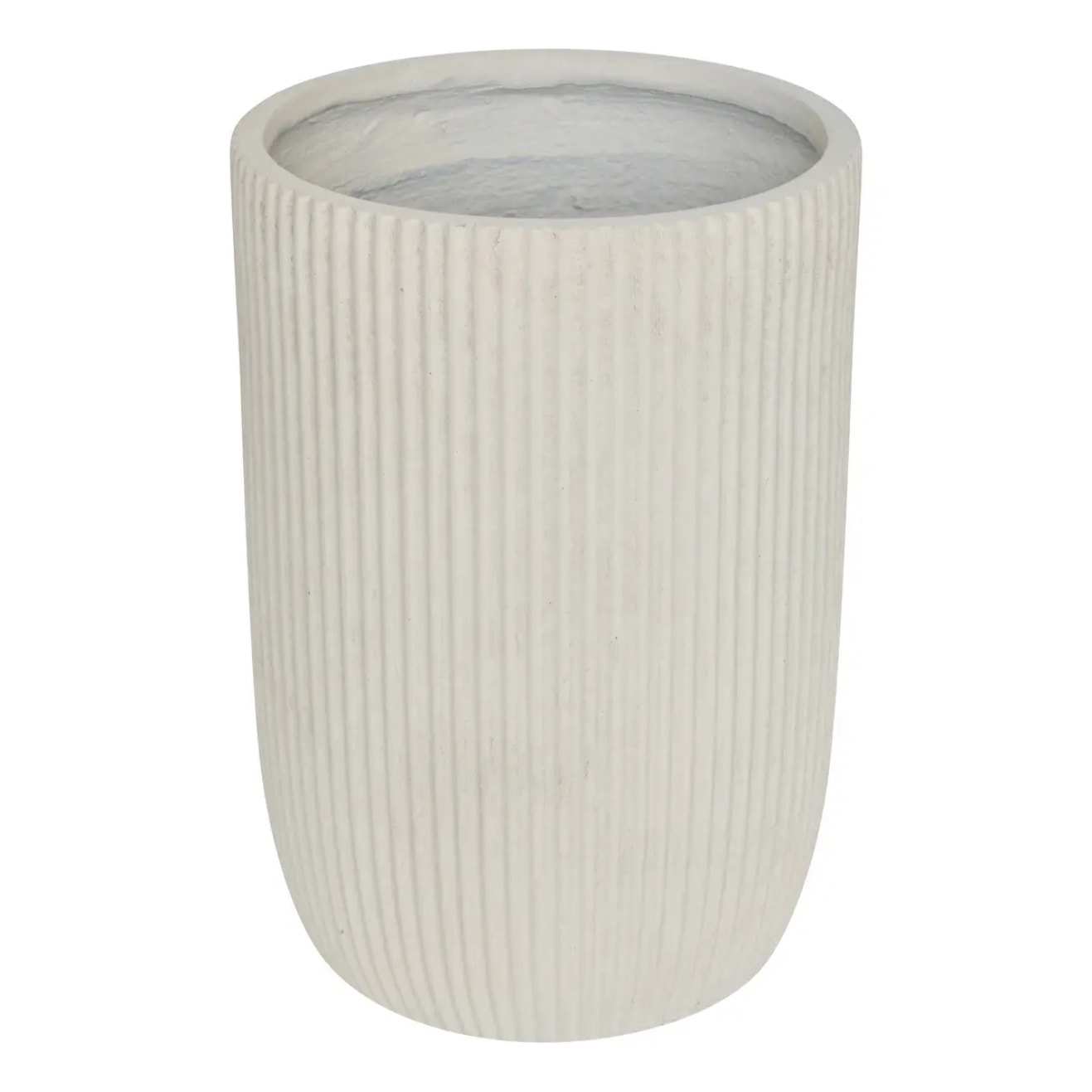 Set de 3 Pots de Fleurs Elene 36,5x36,5x54cm Blanc