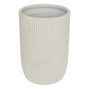 Set de 3 Pots de Fleurs Elene 36,5x36,5x54cm Blanc