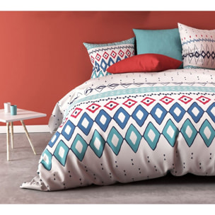 Parure Housse De Couette 3pcs 100% coton 57fils PointillÉ