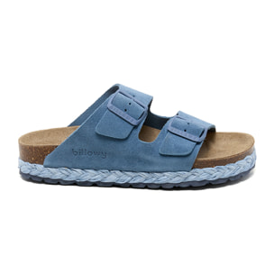 SANDALO CON ZEPPA BILLOWY BLU
