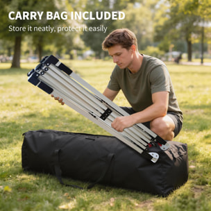 Tonnelle barnum pliable pop-up 3 x 3 m sacs de lestage et transport inclus blanc