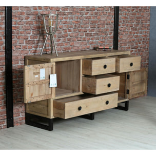 Buffet 152 cm bois recyclé AUCKLAND