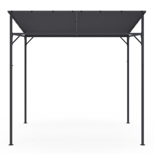 Pergola Gazebo 2.3x2.4m toit inclinable
