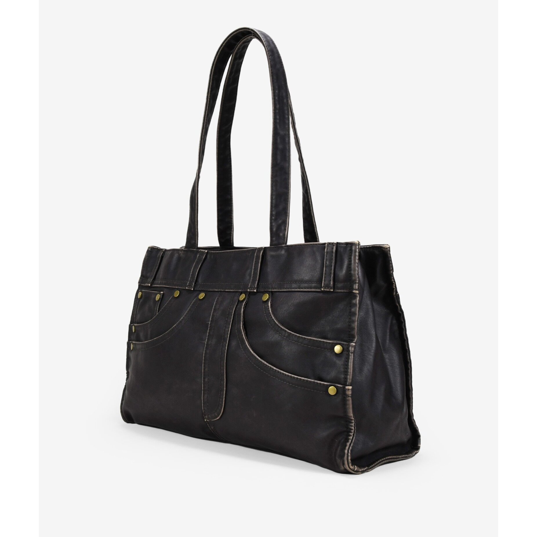 Bolso de hombro marrón vintage