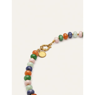 Collana Alpine Stones Acciao Placcato Oro