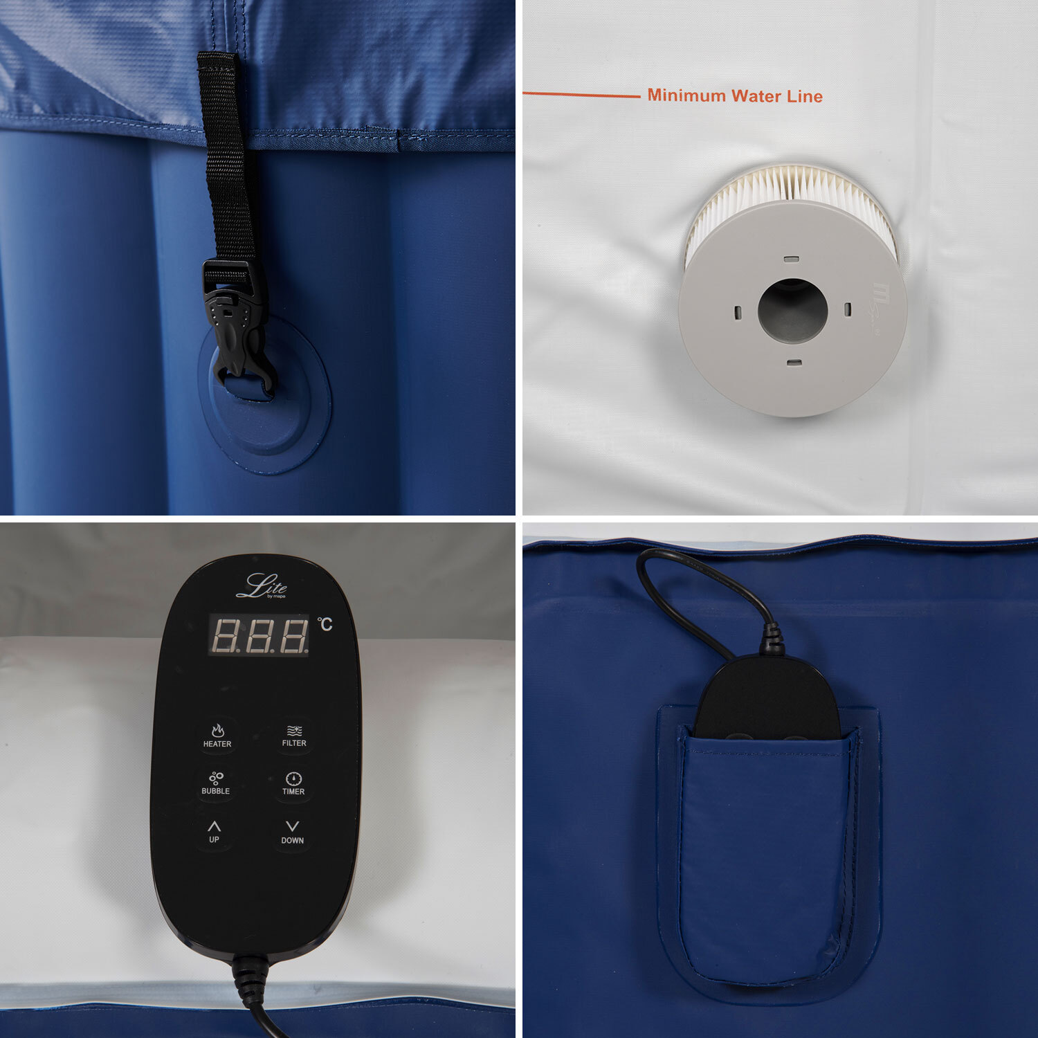 Spa gonflable rond Ø204cm LITE - 6 places
