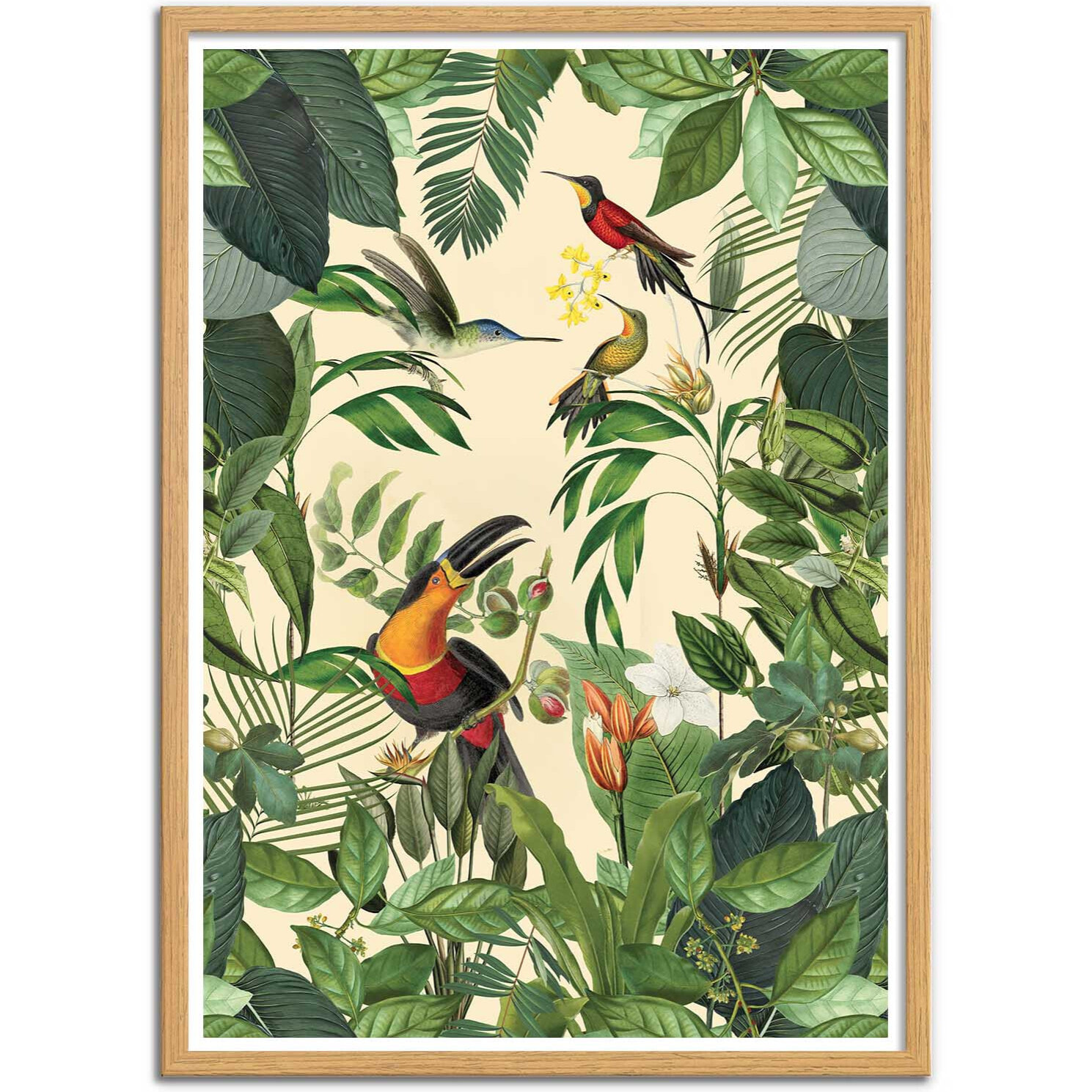 Affiche - Tropical Jungle Toucan Vertical Version - Andrea Haase