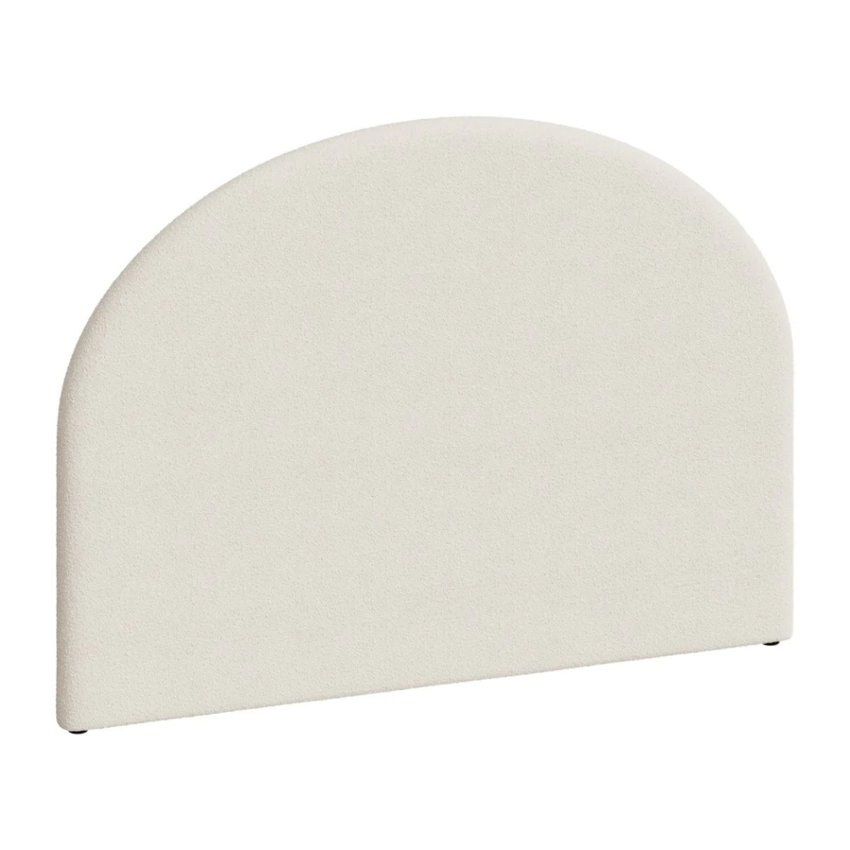 Tête de lit en tissu bouclé beige 160 cm - Eva