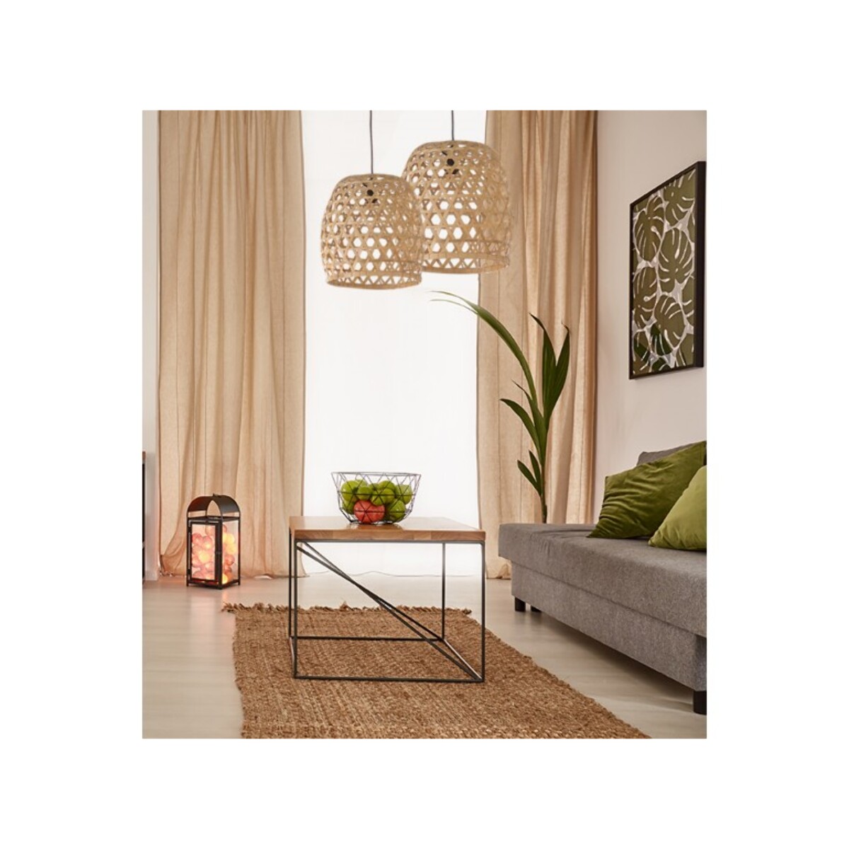 Suspension en bambou tressé - BAMBOO