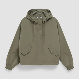 CHUBASQUERO MUJER WAX OLIVE GREEN