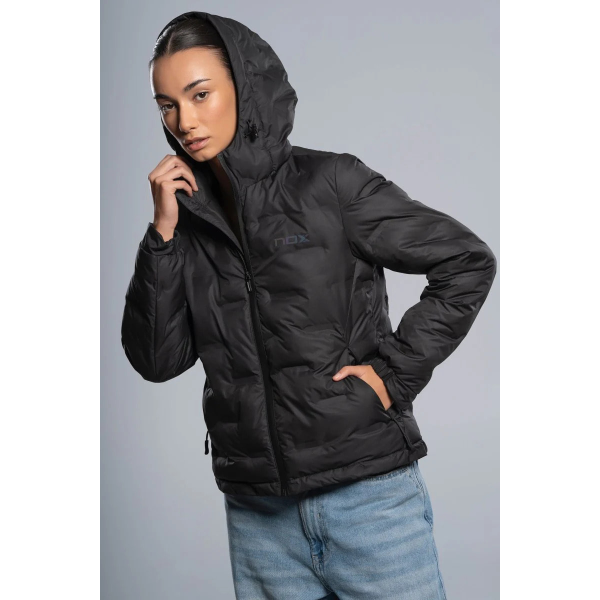 Chaqueta acolchada TEAM negro para mujer
