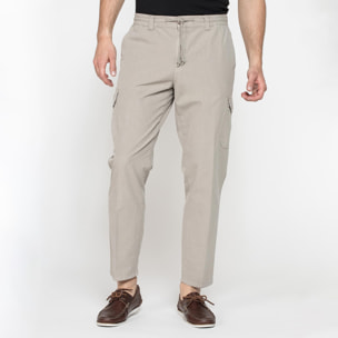 PANTALONI CHINO CON COULISSE E TASCONI LATERALI