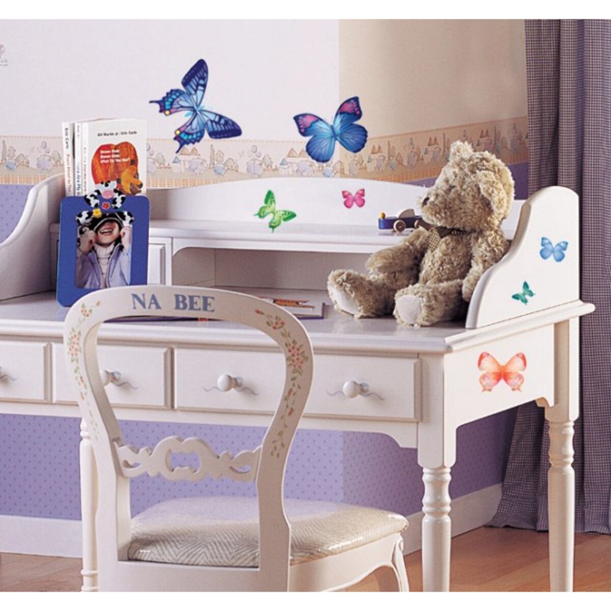 Stickers Muraux décoration adhésifs papillons exotiques