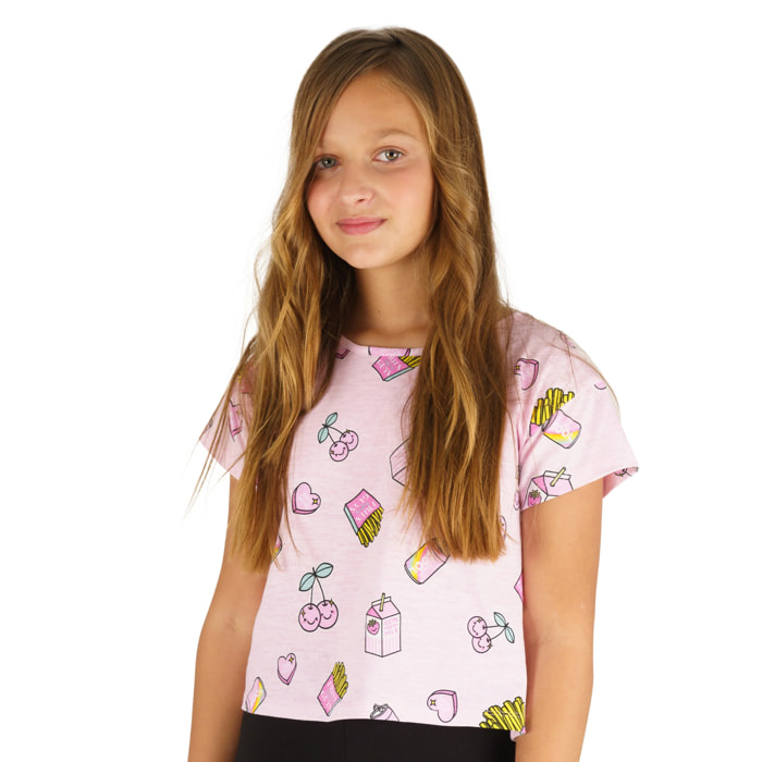 Camiseta de niña rosa