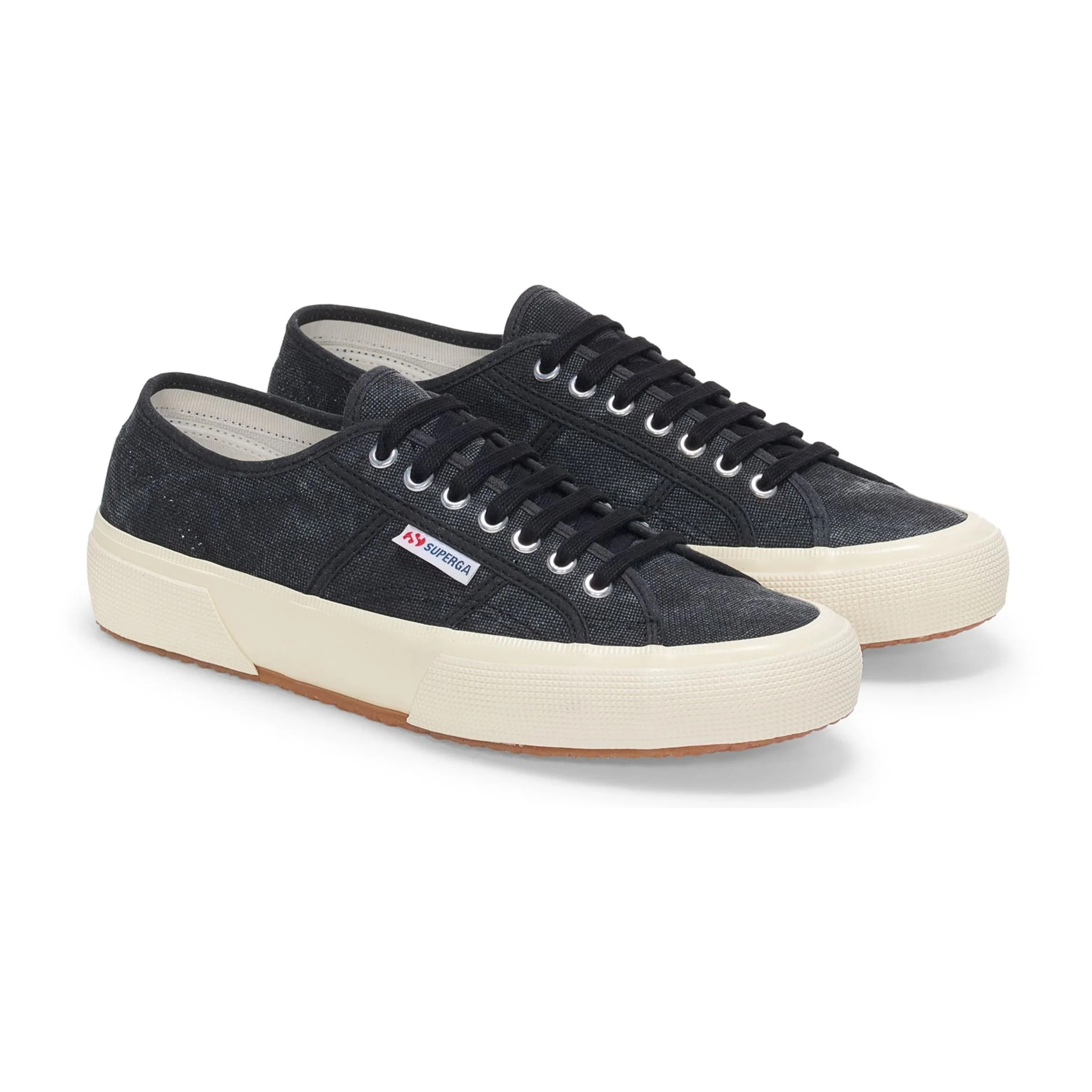 Superga - Uomo Donna Nero - 2750 Og Washed Cotton