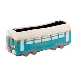 Tren Ceramica Con Macetero 32x11x12 Cm