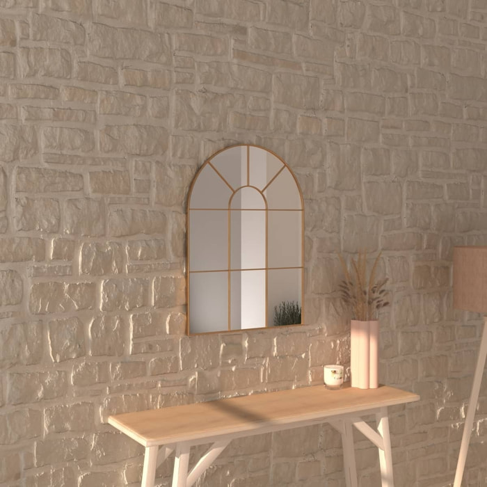 Miroir "Monica" métal doré 54x74cm