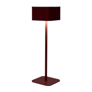 Lampe - HOME DECO FACTORY - TERRA - Rechargeable - Tactile - Rouge