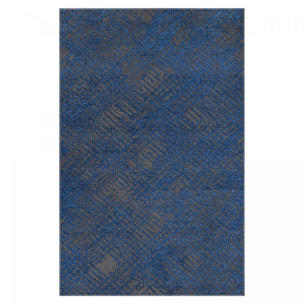 Tapis kilim Piro,aspect relief, motif abstrait déstructuré