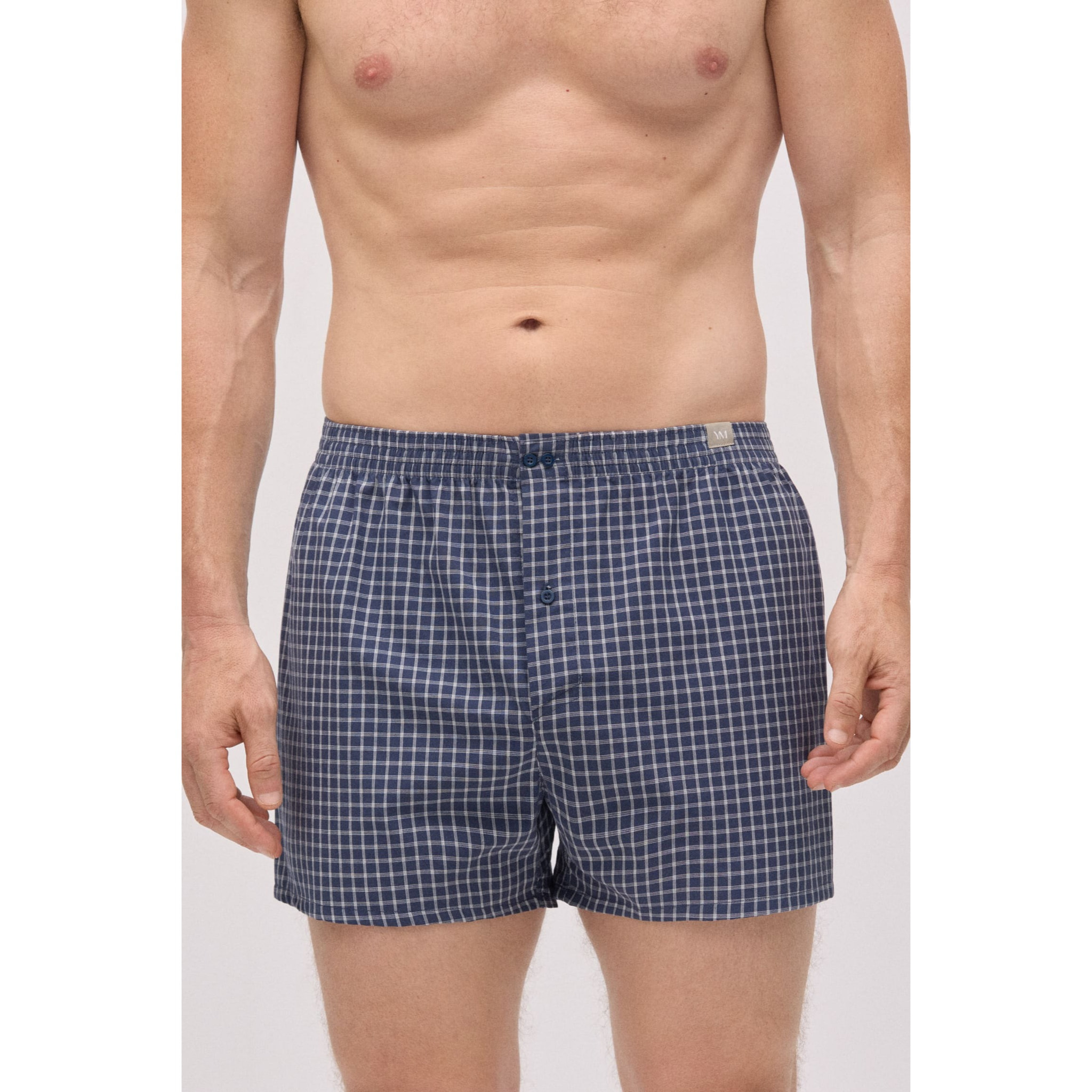 Apertura in tessuto boxer con stampa a quadri