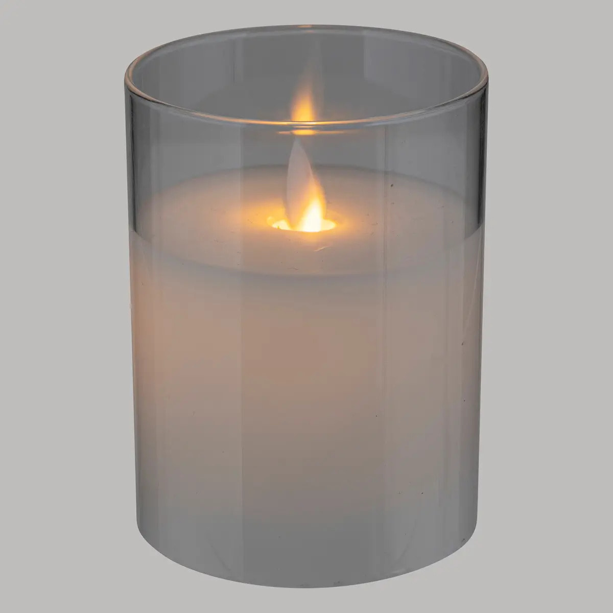 Bougie LED Sena 7,5x10cm contenant verre