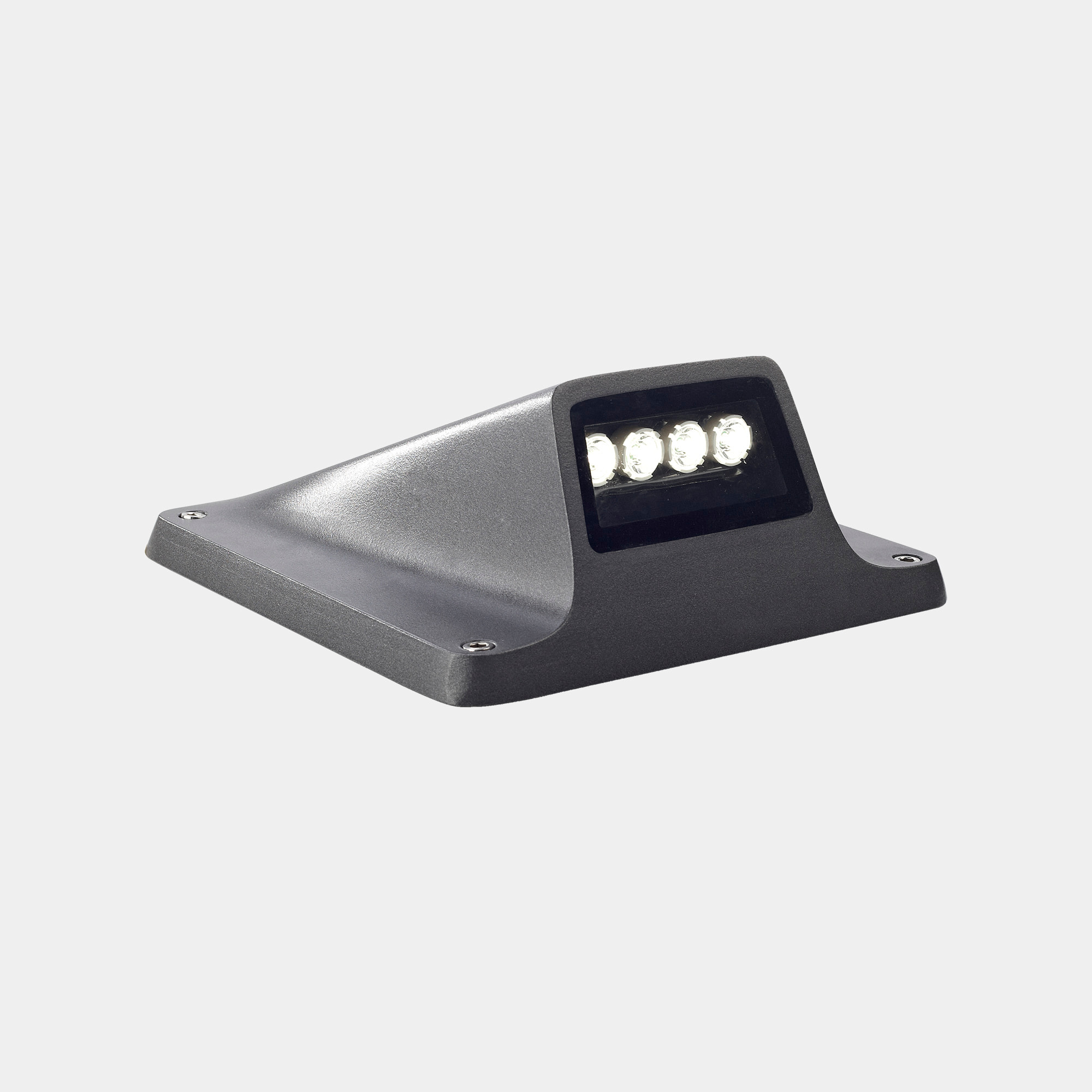 LEDS C4 Baliza IP66-IP67 Rexel 4 LEDS LED 6.1 Blanco cálido - 3000K ON-OFF Gris urbano 412lm