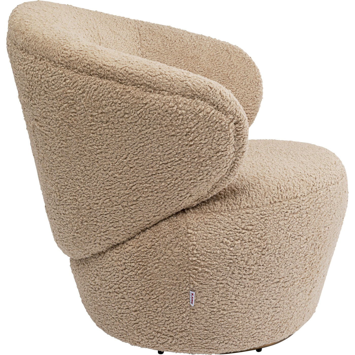 Fauteuil pivotant Carella taupe Kare Design