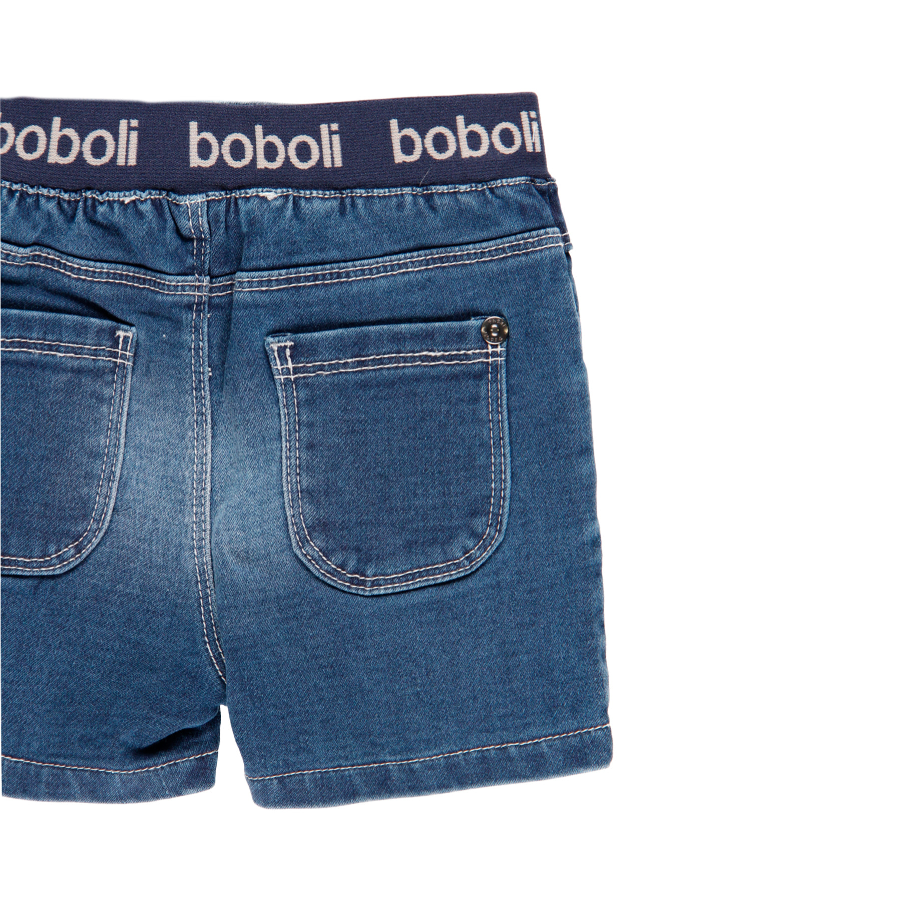 Bermudas denim punto de bebé niño