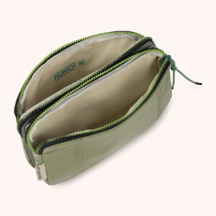 Bolso Bandolera Doble en Poliamida Reciclada DEEP RECYCLED CROSSBODY DOUBLE KHAKI