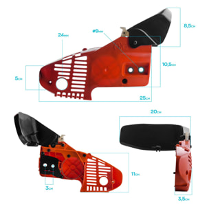 Gruppo Freno/Frizione Per Motosega Da 20/30Cc Carter Copri Catena Con Freno Di Sicurezza Per Motoseghe