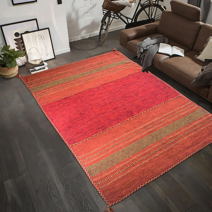 Tapis Buvo tissé à la main en Coton