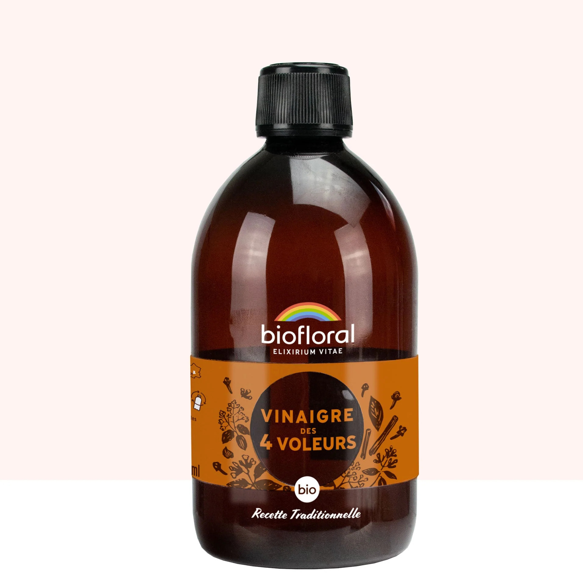 Biofloral - Vinaigre des 4 Voleurs - Bio - 500 ml