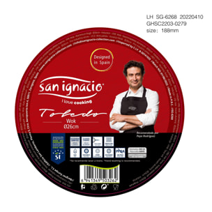 Wok 26cm al, revestimiento marble, Toledo de San Ignacio