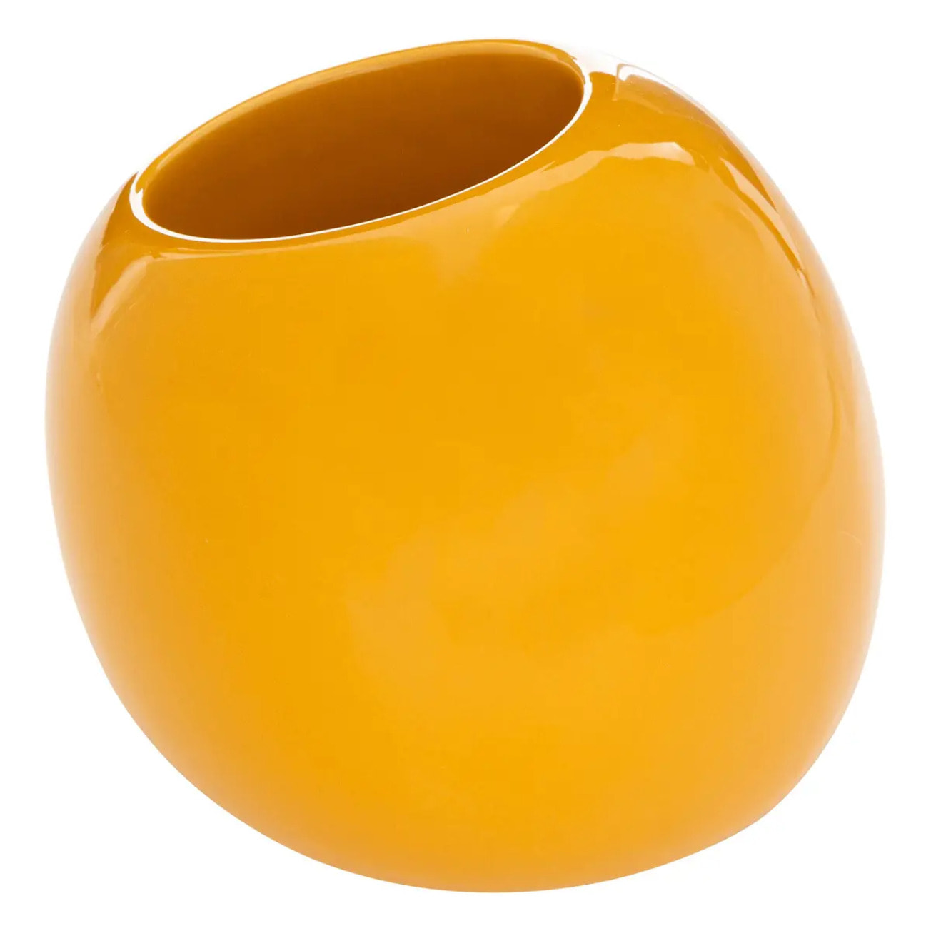 Brosse WC céramique "Colorama" moutarde