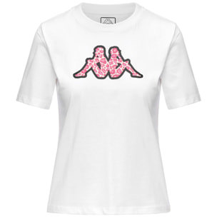 Kappa - T-Shirts & Top Donna Bianco - Logo Ische