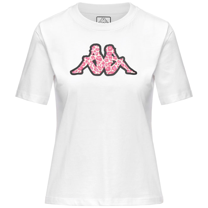 Kappa - T-Shirts & Top Donna Bianco - Logo Ische