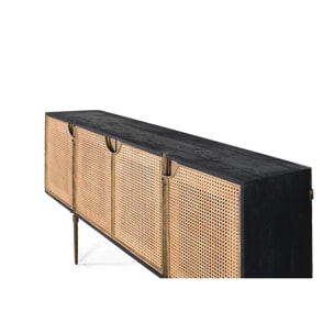 Aparador de Madera de Mango Estilo Contemporáneo Artesanal