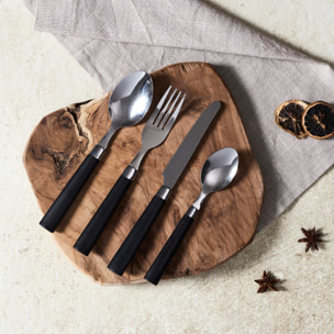 Range Couverts 16pcs Noir Campus