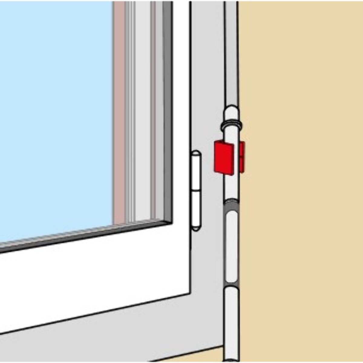 Bloqueur magnétique de manivelle volet roulant classic TORBEL blanc - 844100