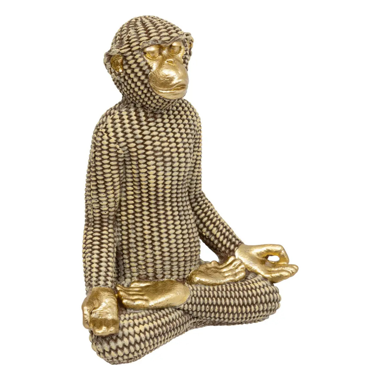 Statue singe yoga H18cm