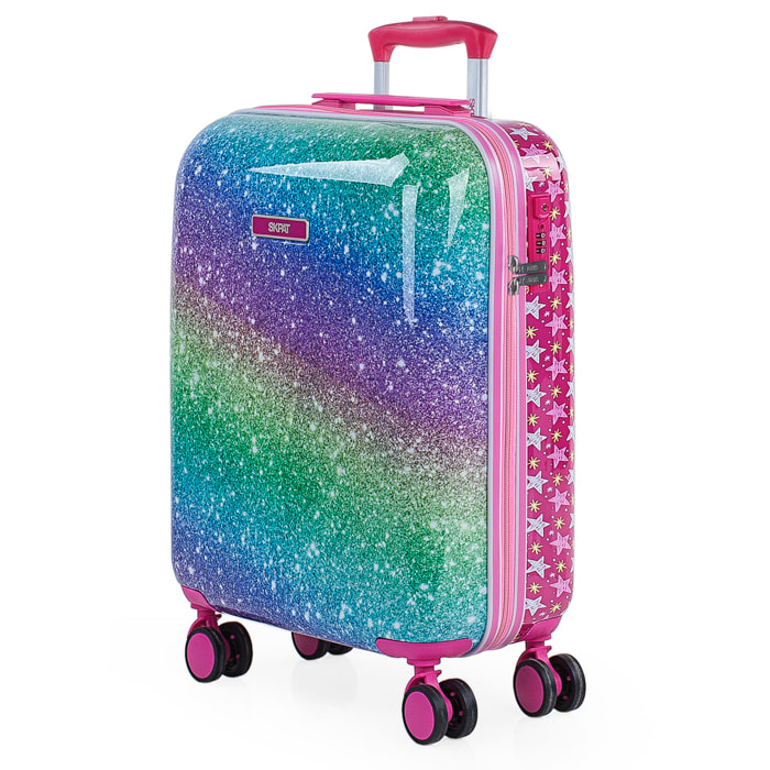 Trolley Cabina Skpat Shine Like A Star Fucsia