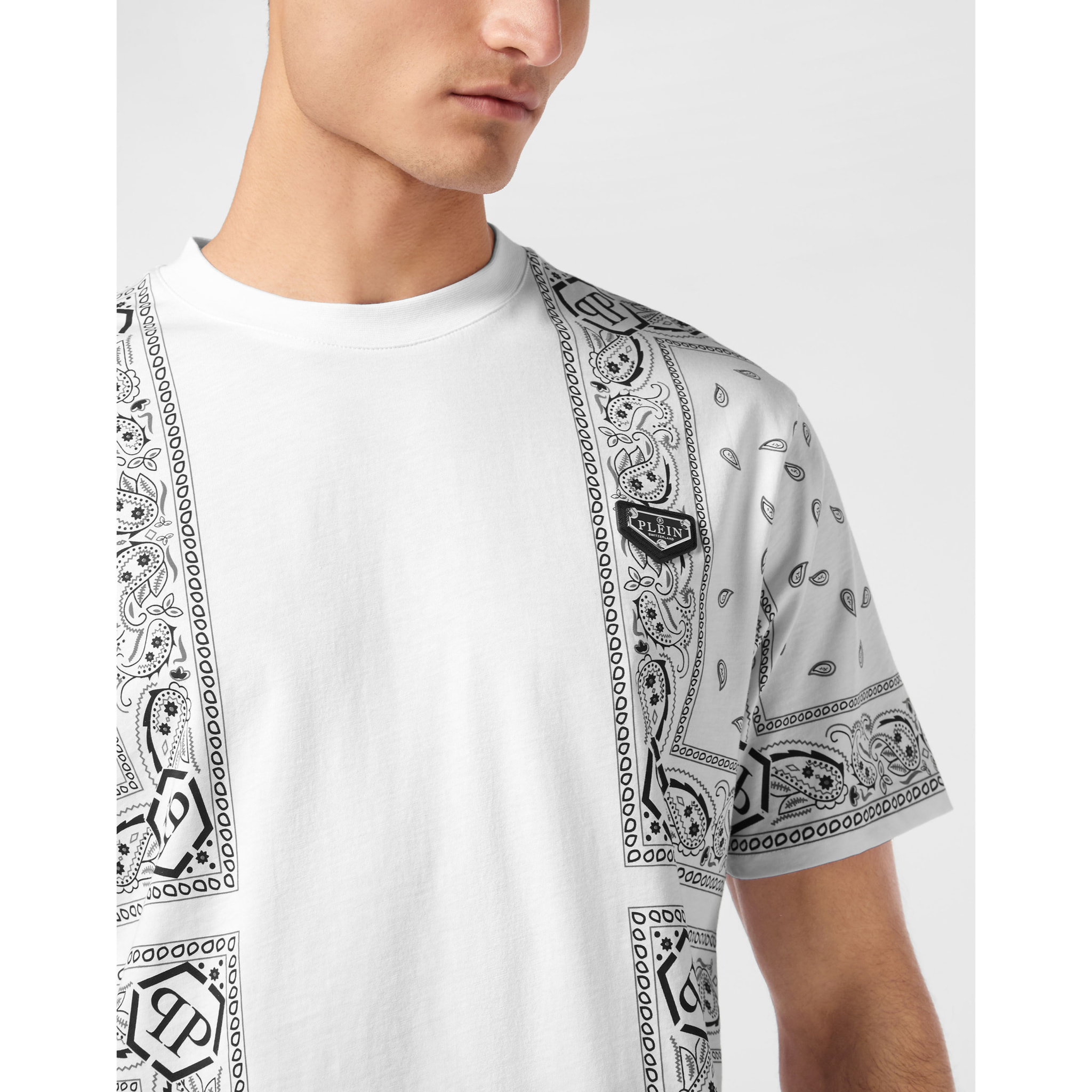 PHILIPP PLEIN T-Shirt Round Neck PAISLEY