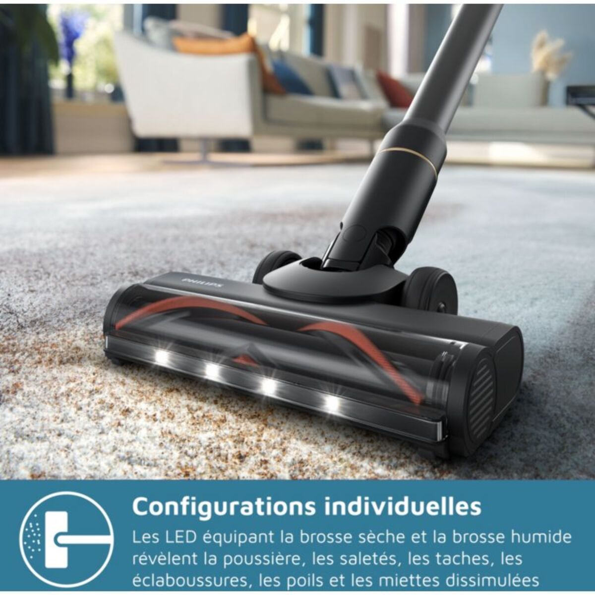 Aspirateur laveur PHILIPS AquaTrio XW7264/11 série 7000