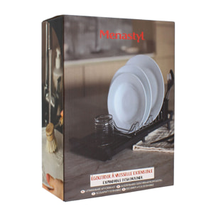 Egouttoir à vaisselle extensible en plastique