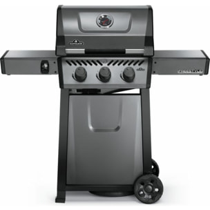 Barbecue gaz NAPOLEON Freestyle F365PGT-FR gris noir 3 brûleurs sur chariot, 51x45 cm
