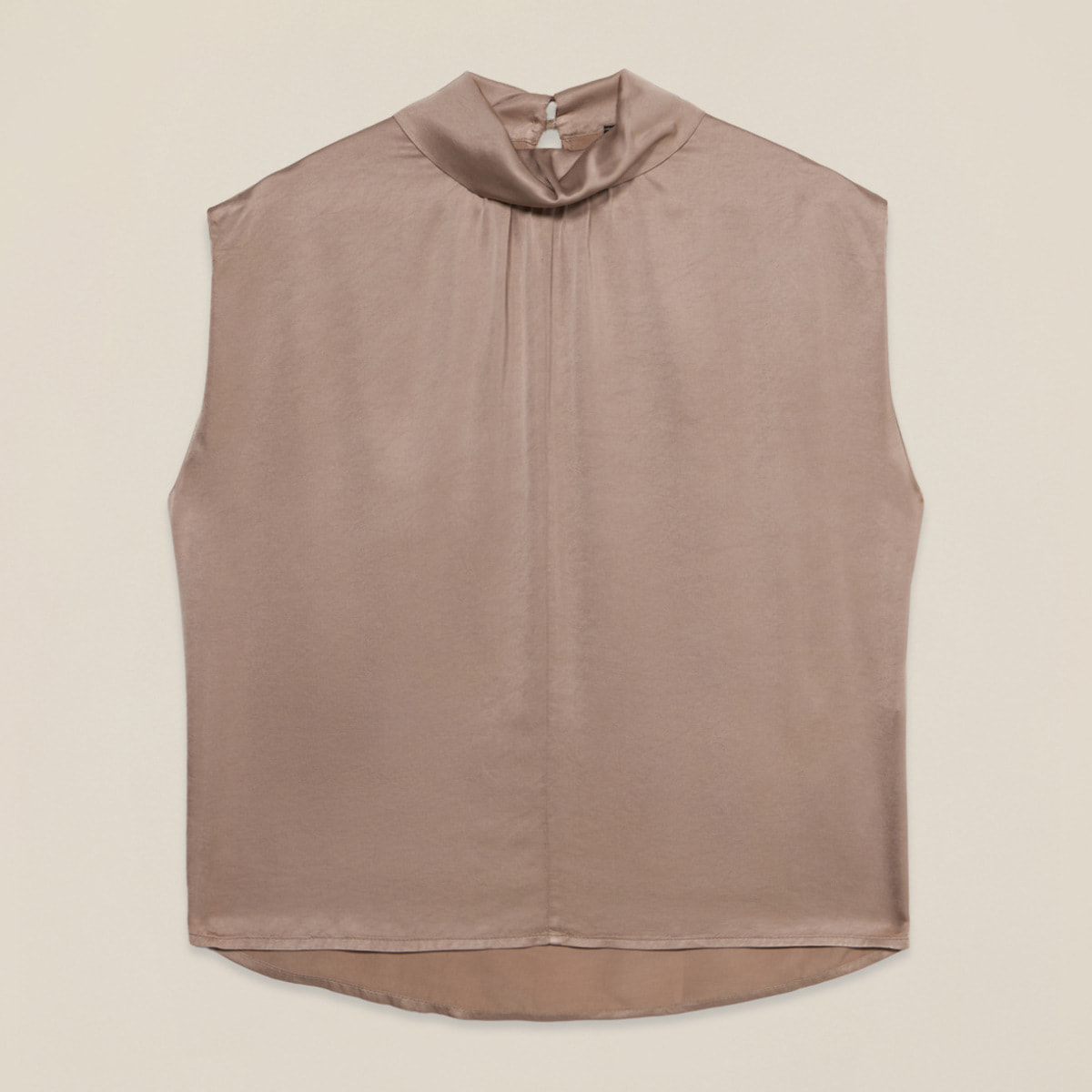 Oltre - Blusa in raso con collo drappeggiato - Rosa