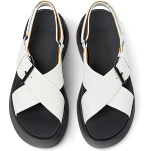 Sandalias - CAMPER Tasha - Blanco - Cuero liso