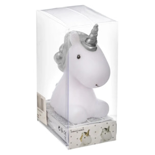 Veilleuse à pile licorne H.14cm