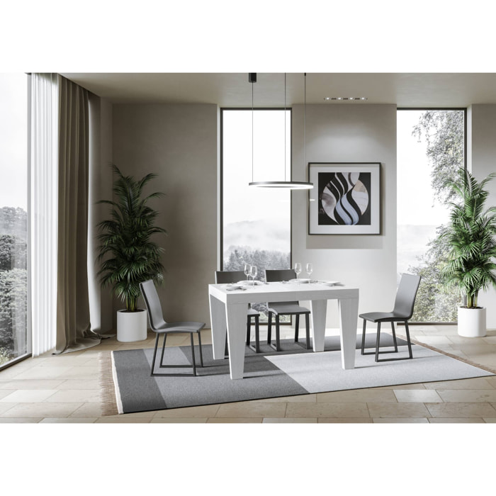 Tavolo allungabile 90x140/400 cm Spimbo bianco frassino
